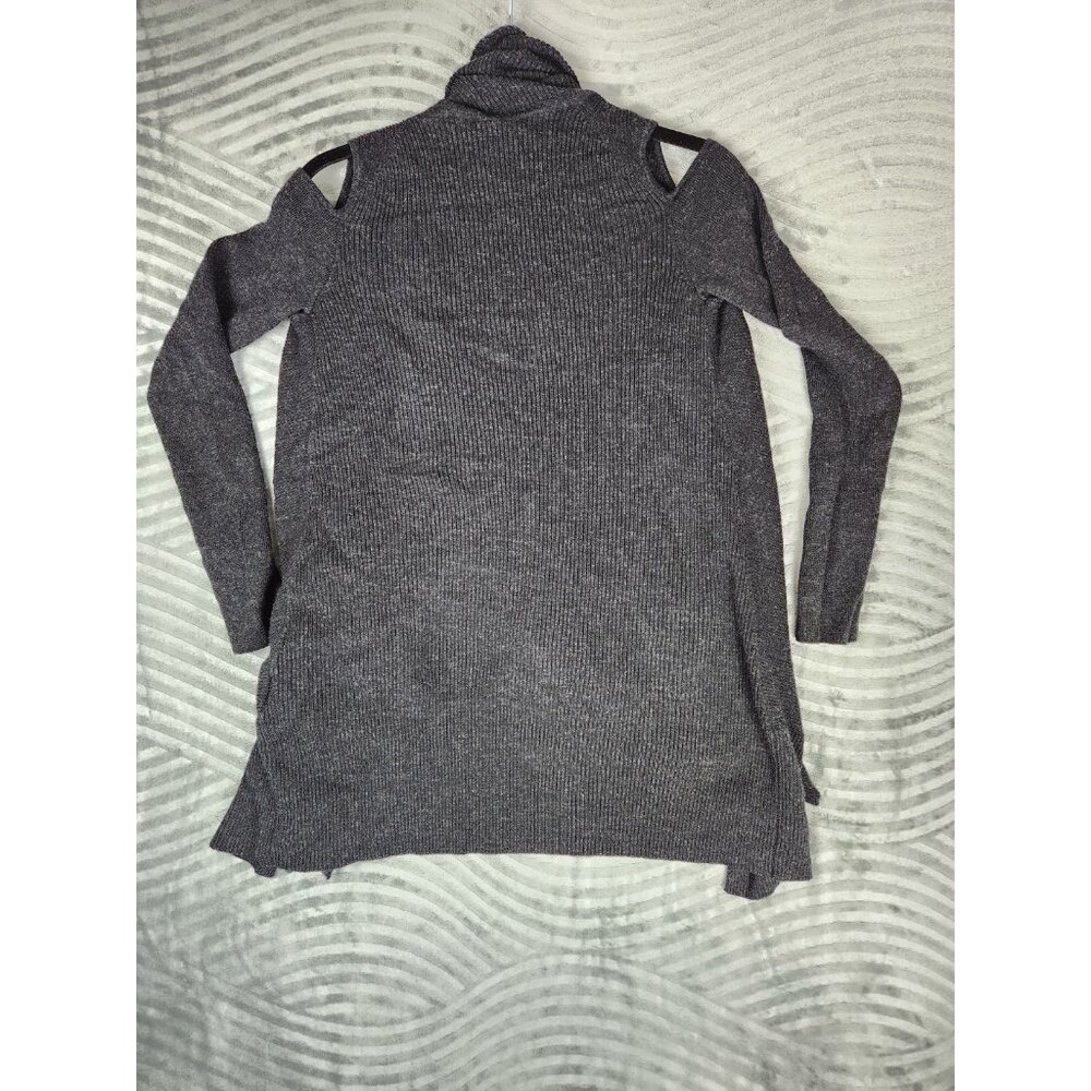 AllSaints‎ Women's Sweater Size Small 100% Merino Wool Open Front Cardigan Black - Picture 8 of 13